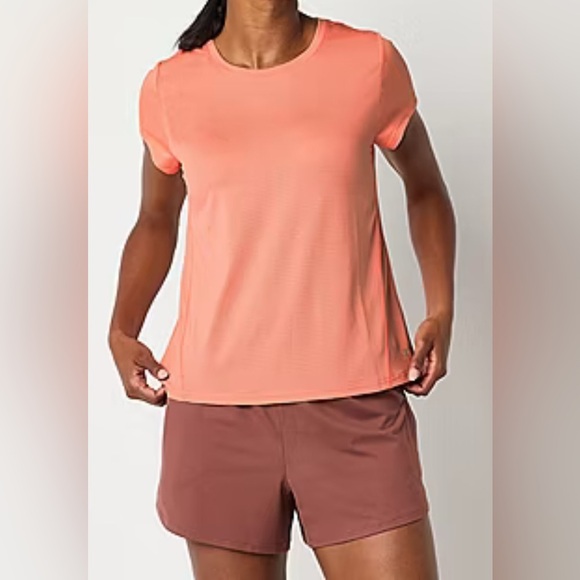 Xersion Womens Mesh Crew Neck Short Sleeve T-Shirt Size XXL New - Picture 1 of 6